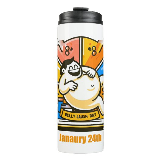 24.01. - Belly Lagh Day Thermosbecher (Vorderseite)