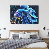 24_021, Betta Fish Art, Leinwanddruck (Insitu (Schlafzimmer))