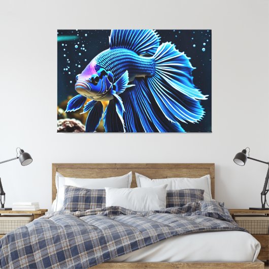 24_021, Betta Fish Art, Leinwanddruck (Insitu (Schlafzimmer))