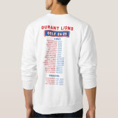 24-25 Durant Lions - GOLF - Löwen BOY ROSTER Sweatshirt (Rückseite)