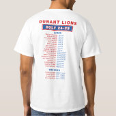 24-25 Durant Lions - GOLF - Löwen BOY ROSTER T-Shirt (Rückseite)