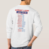 24-25 Durant Lions - GOLF - Löwen LONG SLEEV T-Shirt (Rückseite)