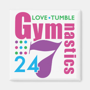 24/7 Gymnastik Magnet