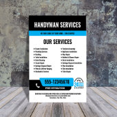 24/7 Handyman & Klempnerdienste BLACK BLUE Flyer