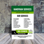 24/7 Handyman & Klempnerdienste BLACK GREEN Flyer