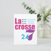 24/7 Lacrosse Postkarte (Stehend Vorderseite)