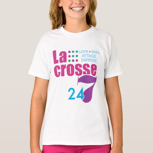 24/7 Lacrosse T-Shirt (Vorderseite)
