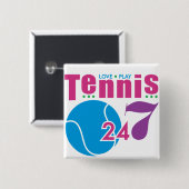 24/7 Tennis Button (Vorne & Hinten)