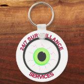 24/7 Überwachungsdienste Schlüsselanhänger (Vorderseite)