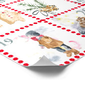 24 Adventskalender für verschiedene Aquarellbilder Poster (Ecke)