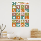 24 Alternativen zum Studium Poster (Küche)
