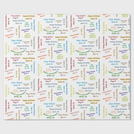 24. April Geschenkpapier (Flach)