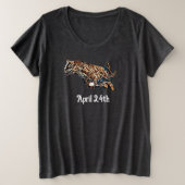 24. April Große Größe T-Shirt (Design vorne)