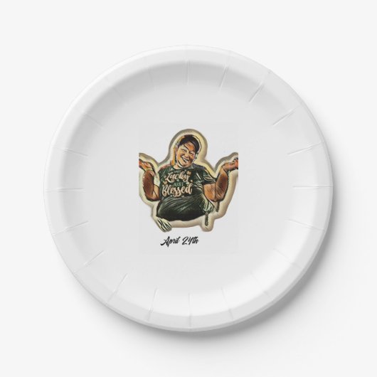 24. April Pappteller (Vorderseite)