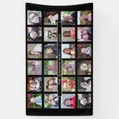 24 BildvorlagenCollage mit benutzerdefiniertem Tex Banner (Vertikal)