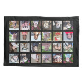 24 BildvorlagenCollage mit benutzerdefiniertem Tex Kissenbezug (Rückseite)