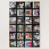 24 BildvorlagenCollage mit benutzerdefiniertem Tex Puzzle (Vertikal)