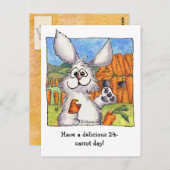 24-Carrot-Tag niedliche Postkarte (Vorne/Hinten)