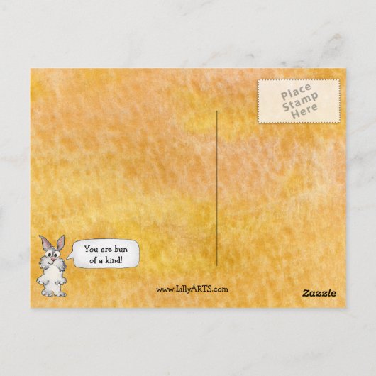 24-Carrot-Tag niedliche Postkarte (Rückseite)