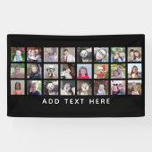 24 Collage Grid für Fotovorlagen mit benutzerdefin Banner (Horizontal)