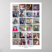 24 Collage Montage - Moderne Familie Poster (Vorne)