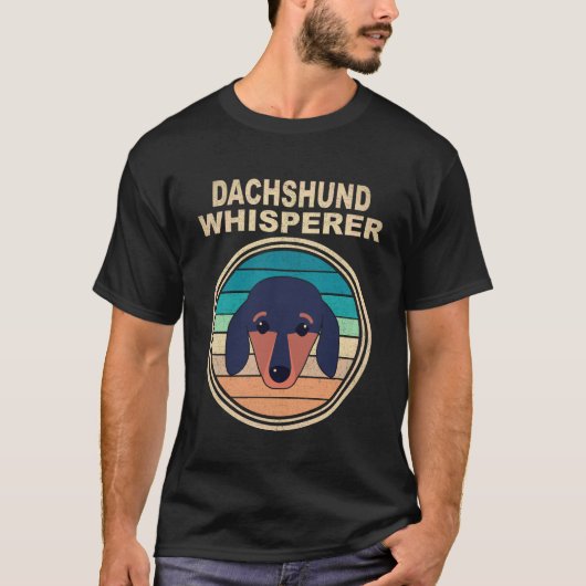 24 Dachshund-Flüsterer Vintage T-Shirt (Vorderseite)