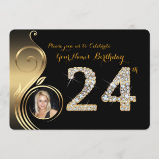 24., Einladung zum Geburtstag, Number Diamond, Fot