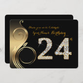 24., Einladung zum Geburtstag, Nummer Diamond, Fot (Vorne/Hinten)