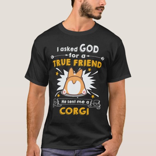 24 Er schickte mir einen Corgi T-Shirt (Vorderseite)
