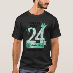 24 & Fabulous I Türkise White Party Group Foto T-Shirt