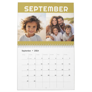 24 Foto - 2 pro Monat Moderne Familie Kalender