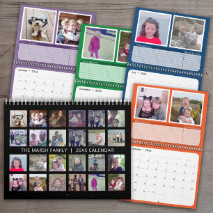 24-Foto-Collage - 2 pro Monat - Termine Notizen Zi Kalender