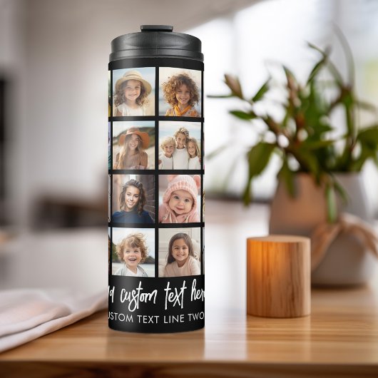 24 Foto Collage - 4 Zeilen 6 Spalten - Skriptname Thermosbecher