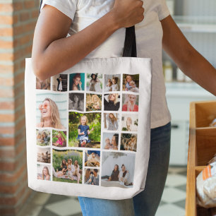 24 Foto-Collage individuell personalisiert  Tasche