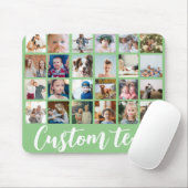 24-Foto-Raster sortieren benutzerdefinierte Textre Mousepad (Mit Mouse)