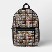 24 FotoCollage - 4 Zeilen 6 Spalten - Benutzerdefi Bedruckter Rucksack (Vorderseite)