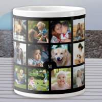24 Fotos Collage Monogramm personalisiert