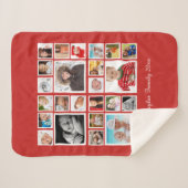 24 Fotos FotoCollage Personalisiert Sherpadecke (Vorderseite (Horizontal))