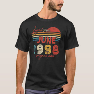 24 Geburtsdatum seit Juni 1998 Original Teil T-Shirt