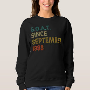 24. Geburtstag 24 Jahre alte Ziege seit 19. Septem Sweatshirt