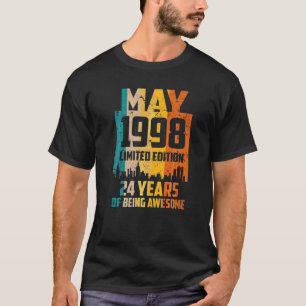24. Geburtstag 24 Jahre Phantastisch seit Mai 1998 T-Shirt