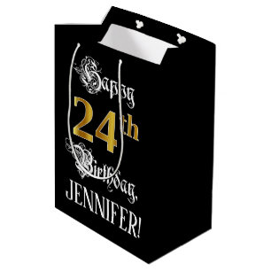 24. Geburtstag ~ Extravagantes Drehbuch; Imitate G Mittlere Geschenktüte