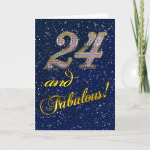 24. Geburtstag für jemand fabelhaft Karte