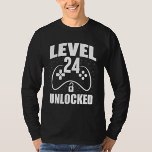 24. Geburtstag Gaming Gamer 24 Jahre alt T-Shirt