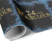 24. Geburtstag Geschenkpapier (Rolleneckpunkt)