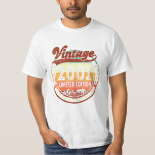 24. Geburtstagsdekoration Vintag 2001 T-Shirt