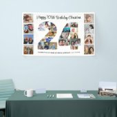 24. Geburtstagsfeier Nummer 24 Fotocollage Banner (Messeveranstaltung)
