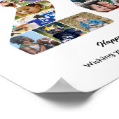 24. Geburtstagsfeier Nummer 24 Fotocollage Poster (Ecke)