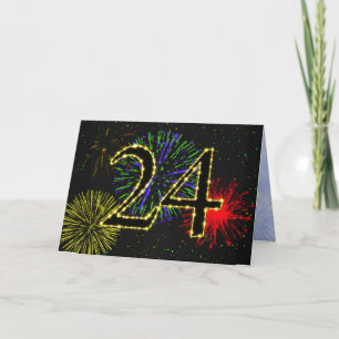 24. Geburtstagsparty Einladung