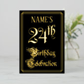 24. Geburtstagsparty - Extravagantes Drehbuch & In Folieneinladung (Stehend vorne)